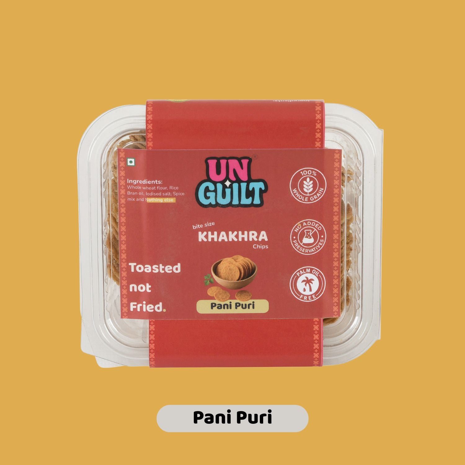 Pani Puri, Khakhra Mini Chips Box (200g) - NOT Fried