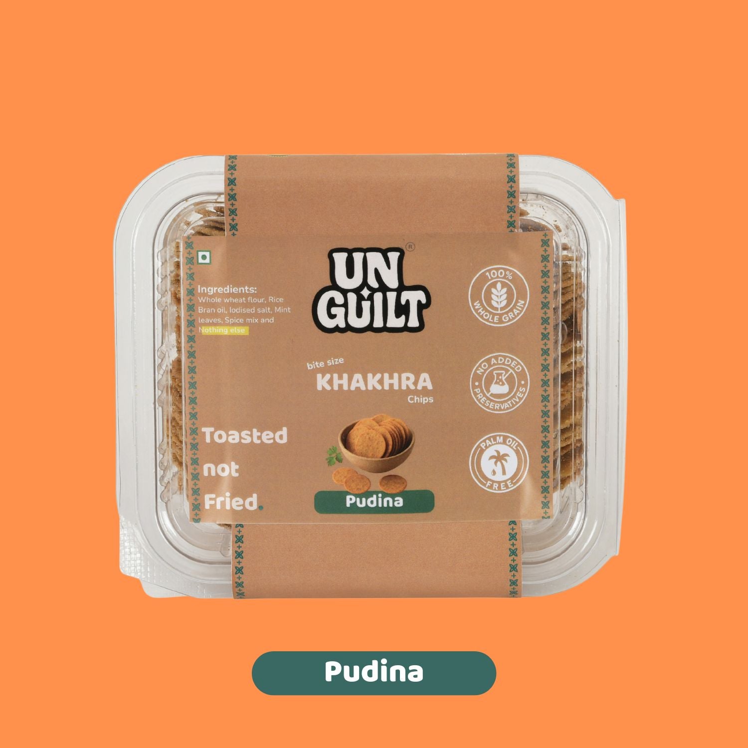 Pudina, Khakhra Mini Chips Box (200g) - NOT Fried