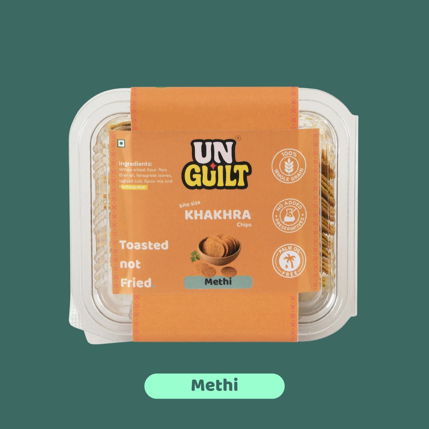 Methi, Khakhra Mini Chips Box (200g) - NOT Fried